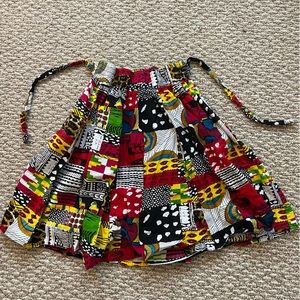 Colorful African skirt (one size)